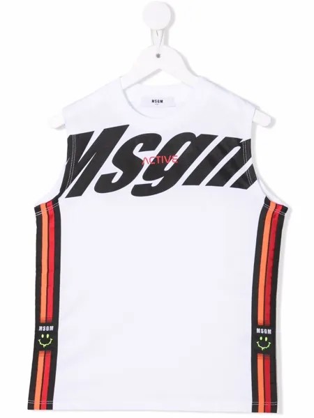 MSGM Kids футболка без рукавов