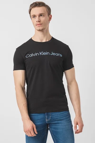 Футболка с логотипом Calvin Klein Jeans, черный