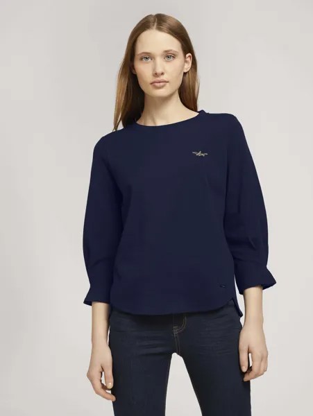 Свитшот женский TOM TAILOR 1023952 синий S
