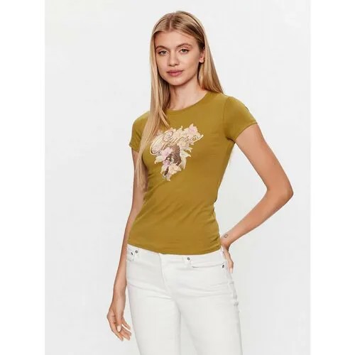 Футболка GUESS, размер M [INT], горчичный
