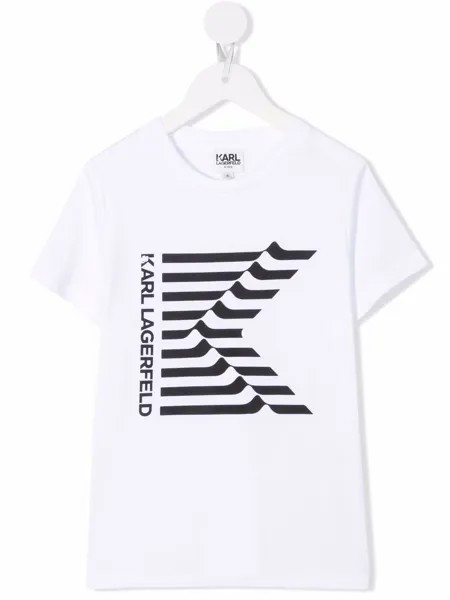 Karl Lagerfeld Kids футболка с логотипом