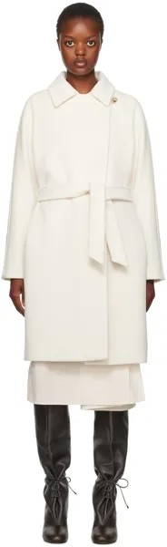 Белое пальто «Эстелла» Max Mara