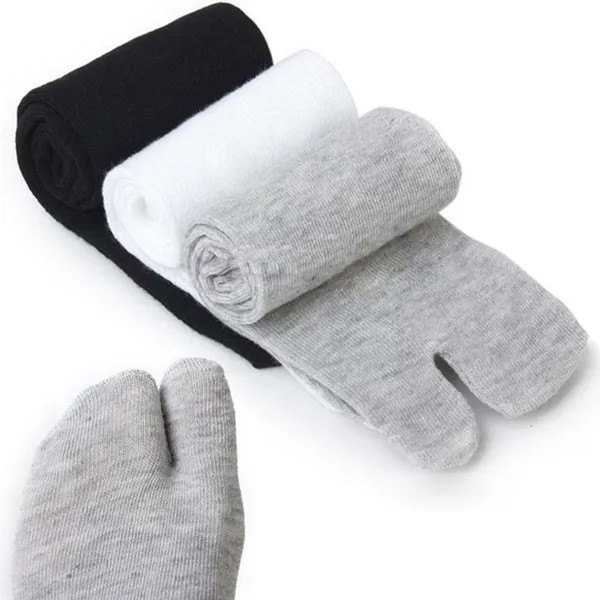 Женщины Кимоно Флип Флоп Сандалии Сплит Toe Tabi Ninja Гета Носки