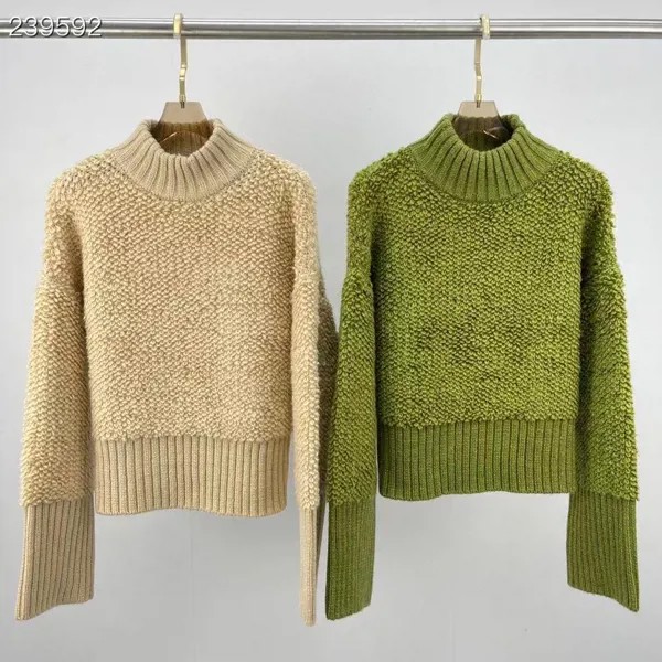 Модные женские свитера Fyion 2021, подиумный роскошный известный бренд, Европейский вечерние вечерний стиль, Женский Однотонный пуловер, свитер