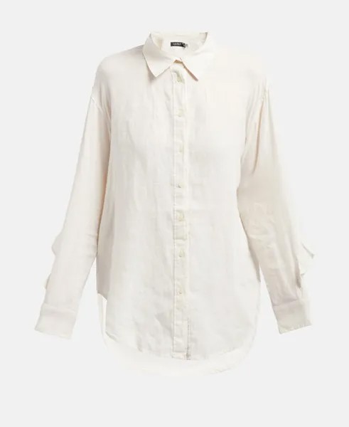 Льняная блузка Lauren Ralph Lauren, бежевый