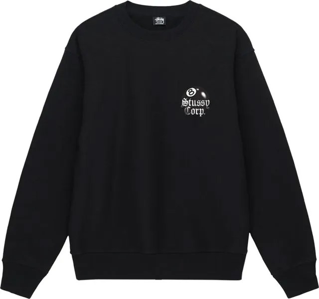 Толстовка Stussy 8 Ball Corp. Crew 'Black', черный