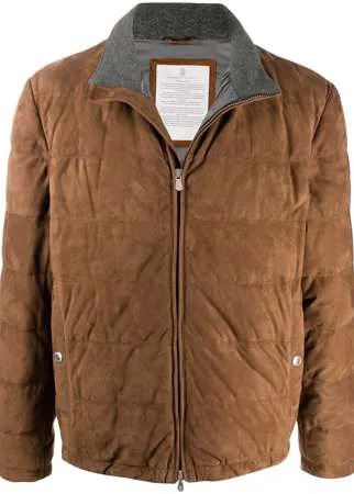 Brunello Cucinelli пуховик на молнии