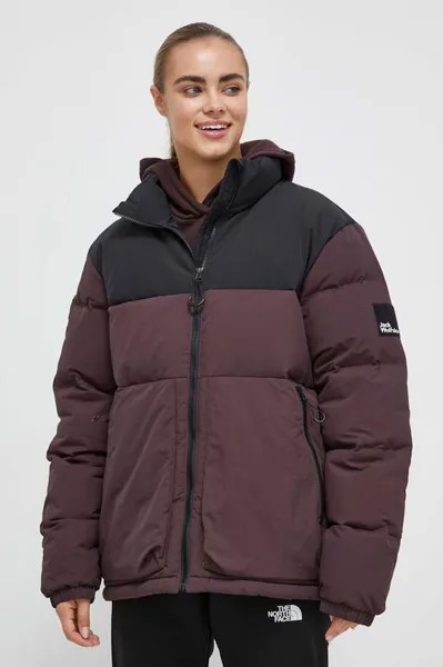 Пуховик Jack Wolfskin, фиолетовый