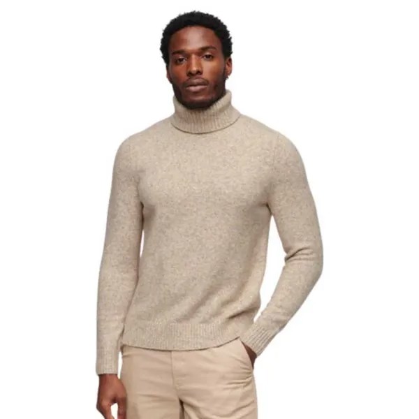 Свитер Superdry Brushed Roll Neck, бежевый