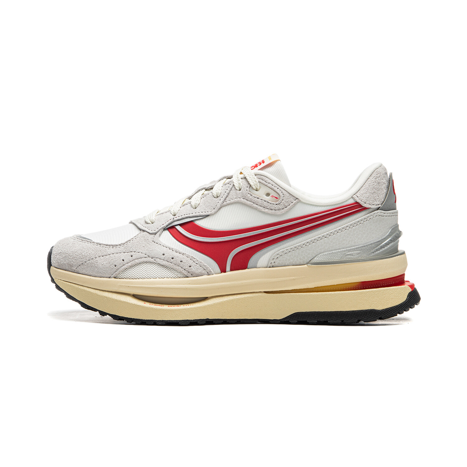 Кроссовки LINING Renrong Renew Lifestyle Shoes Women's Low-top Light Soot/milky White, белый