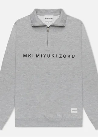 Мужская толстовка MKI Miyuki-Zoku Quarter Zip Sweater, цвет серый, размер S