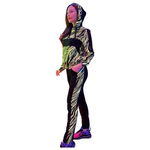 Спортивный женский костюм, размер 46, футер 2х нитка с лайкрой, салатовый