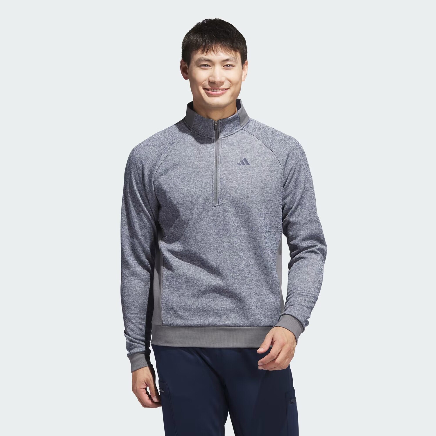 Пуловер с молнией до четверти DWR Adidas, цвет Collegiate Navy/White/Grey Four