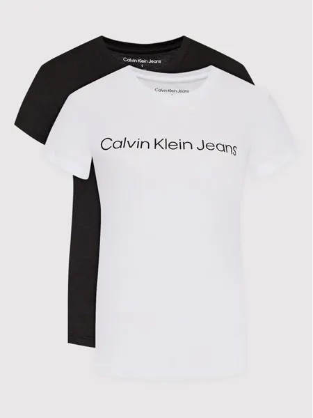 Комплект из 2 футболок узкого кроя Calvin Klein, мультиколор