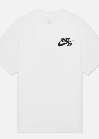 Мужская футболка Nike SB Logo, цвет белый, размер S