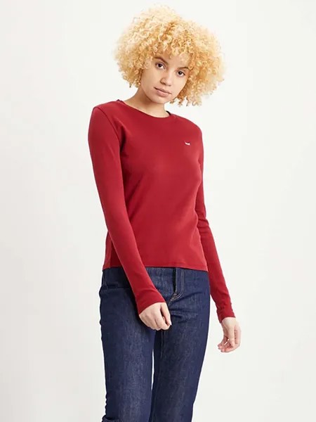 Лонгслив женский Levi's 69555-0020 красный XS