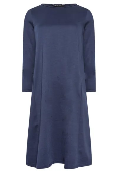 Свободное платье Petite Ponte M&Co, синий