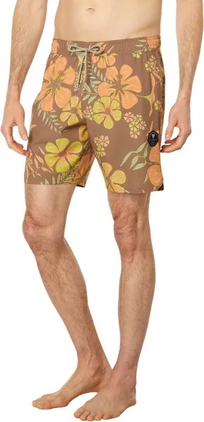 Экоэластичные плавки Garden Isle 17,5 дюймов VISSLA, цвет Kangaroo