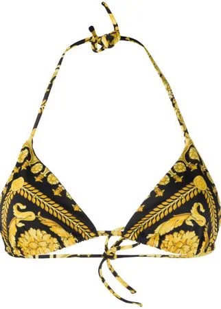 Versace лиф бикини с принтом Baroque
