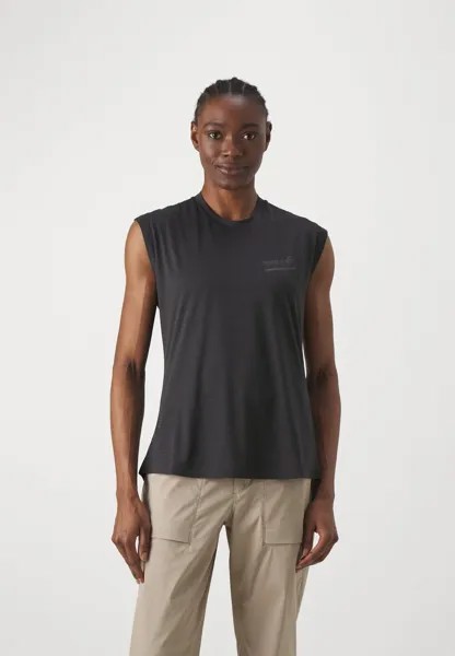 Спортивная футболка Senja Equaliser Sleeveless Trail Running Norrøna, черный