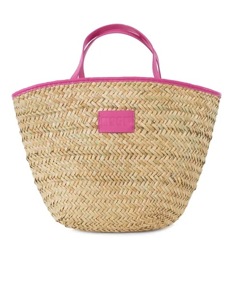 Пляжная плетеная сумка MSGM
