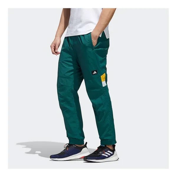 Спортивные штаны adidas Ub Pnt Double logo Colorblock Casual Sports Pants Forest Green, зеленый