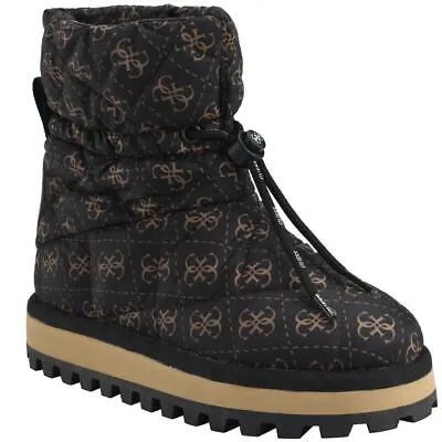 Guess Женские коричневые ботильоны Leian для холодной погоды 9,5 средний (B,M) BHFO 6776