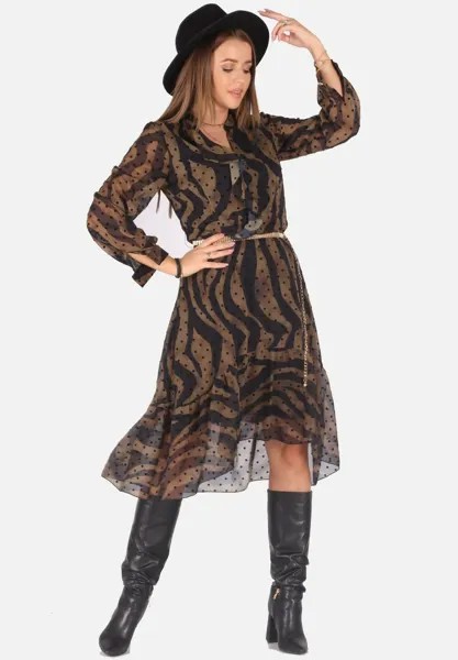 Летнее платье Margo collection, коричневый