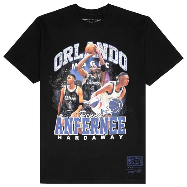 Футболка NBA ORLANDO MAGIC PENNY HARDAWAY BLING T-SHIRT Mitchell And Ness, цвет Schwarz