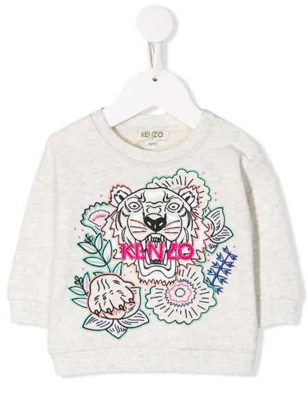 Kenzo Kids толстовка с вышитым логотипом