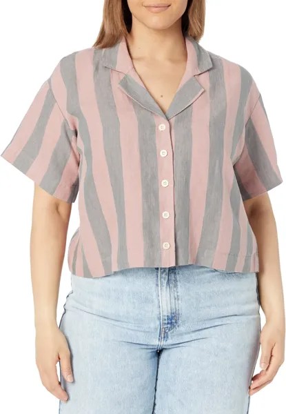 Укороченная рубашка Plus Resort - линия Chinating Madewell, цвет Warm Thistle