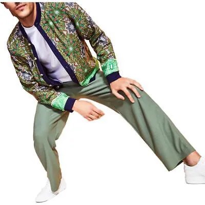 Мужская зеленая двусторонняя куртка Soft Shell пальто Royalty By Maluma M BHFO 3881
