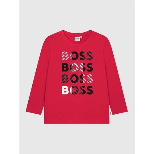 Лонгслив BOSS, размер 14A [METY], красный