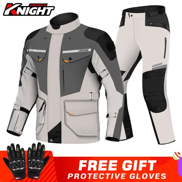 Мотоциклетная куртка LYSCHY, водонепроницаемая мотоциклетная куртка, защитный костюм для мотокросса, всесезонное пальто