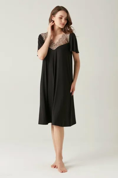 Ночная сорочка женская Laete 51925L черная 3XL