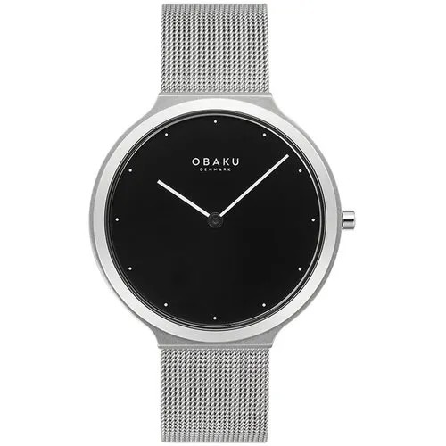 Наручные часы OBAKU, серебряный, черный