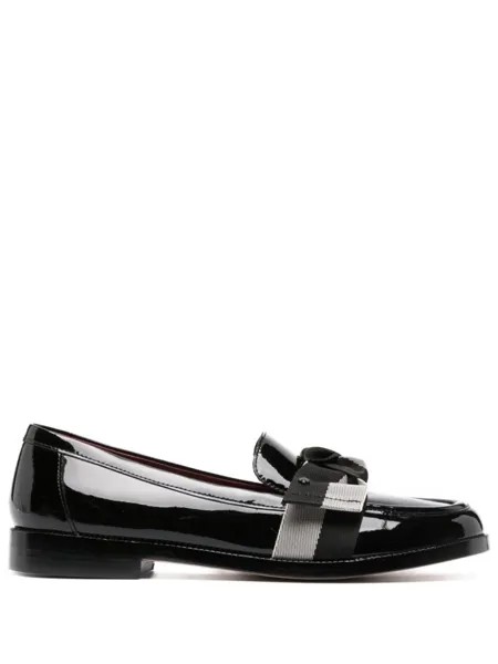 Kate Spade лоферы с бантом, черный
