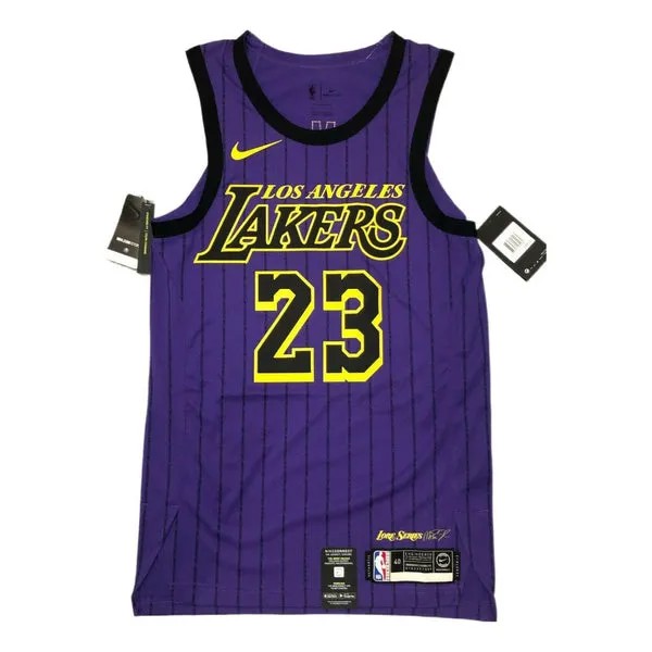 Майка Nike NBA LA Lakers Lebron James City Edition Vaporknit Jersey 'Lakers Purple', фиолетовый