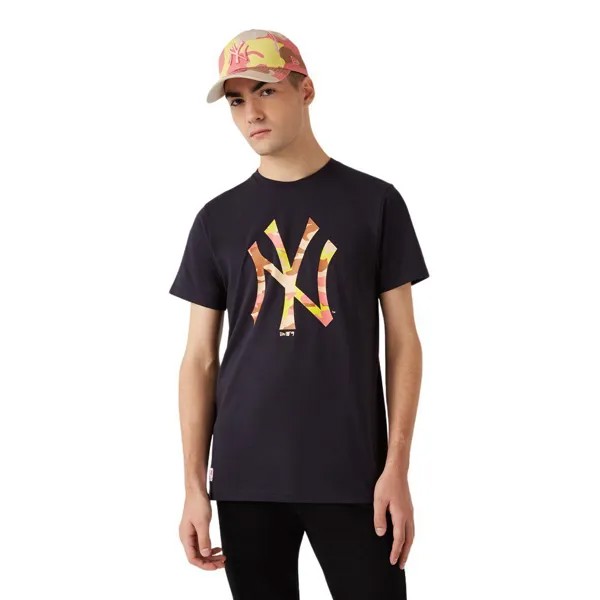 Футболка New Era T-Shirt Mlb New York Yankees Camo Logo, синий