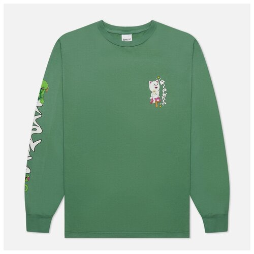 Мужской лонгслив Ripndip Friday Jr зелёный , Размер M