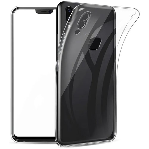 Прозрачный силиконовый чехол с защитой камеры для Vivo Y11 и Y3 / Тонкий противоударный легкий чехол накладка на телефон Виво У11 и У3