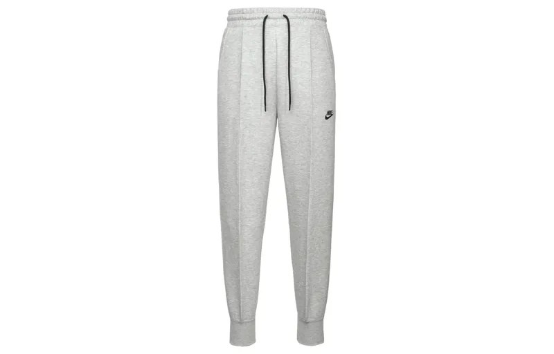 Спортивные тренировочные брюки из флиса и трикотажа женские серые/черные Nike