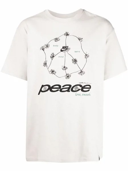 Nike футболка с принтом Peace