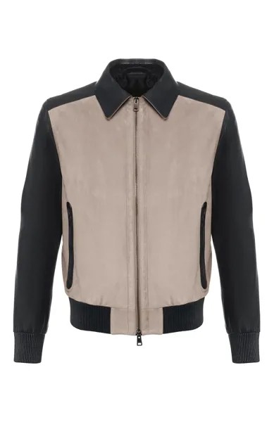 Замшевый бомбер Brioni