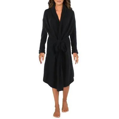 Женское уютное платье-свитер Halston Heritage из черной мериносовой шерсти яка M BHFO 3882
