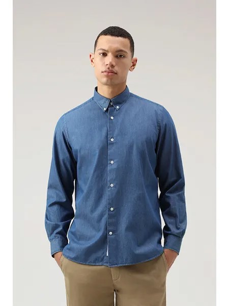 Рубашка Woolrich Classic Regular fit, синий