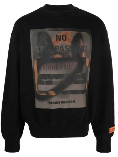 Heron Preston толстовка с графичным принтом, черный