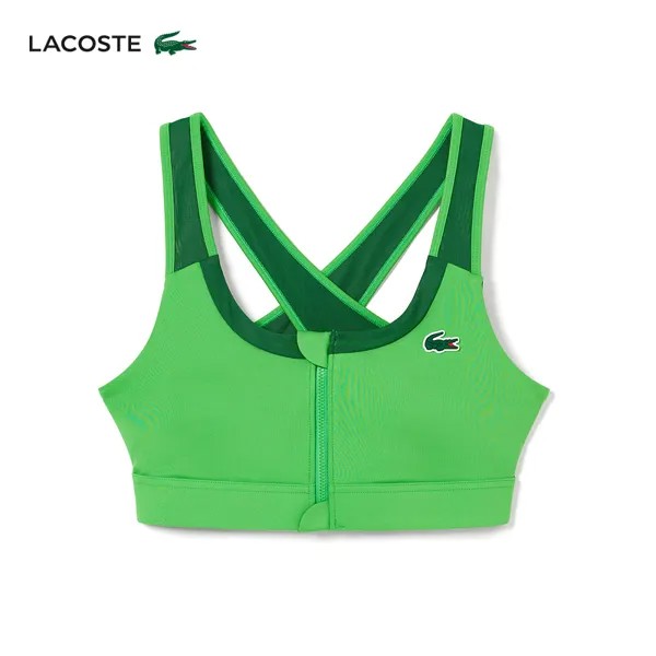 Бюстгальтер спортивный Lacoste, зеленый