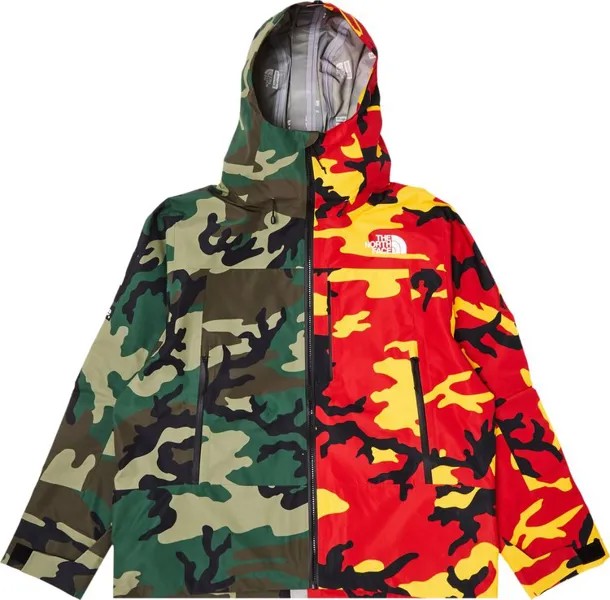 Куртка Supreme x The North Face Split Taped Seam Shell 'Camo', разноцветный
