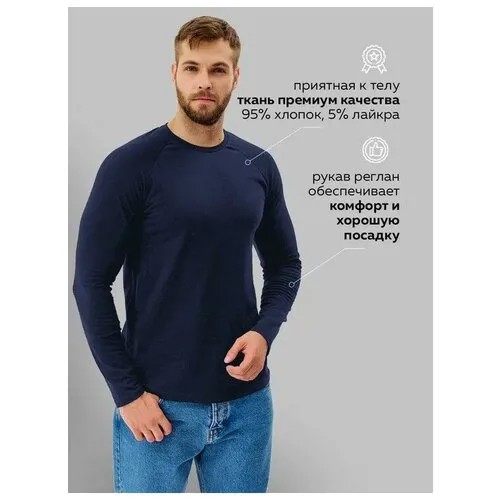 Лонгслив мужской ATTIZZARE XXL серо-фиолетовый